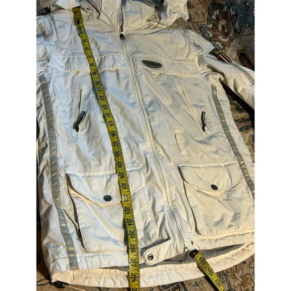 Chervo Italian Snow jacket Skii Snowboarding white Coat Women's Medium - Picture 7 of 15